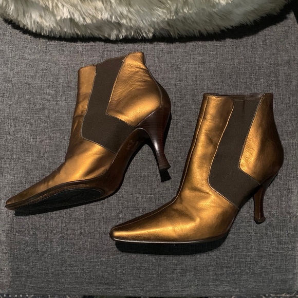 Donald J. Pliner Metallic Ankle Boots - Picture 4 of 16